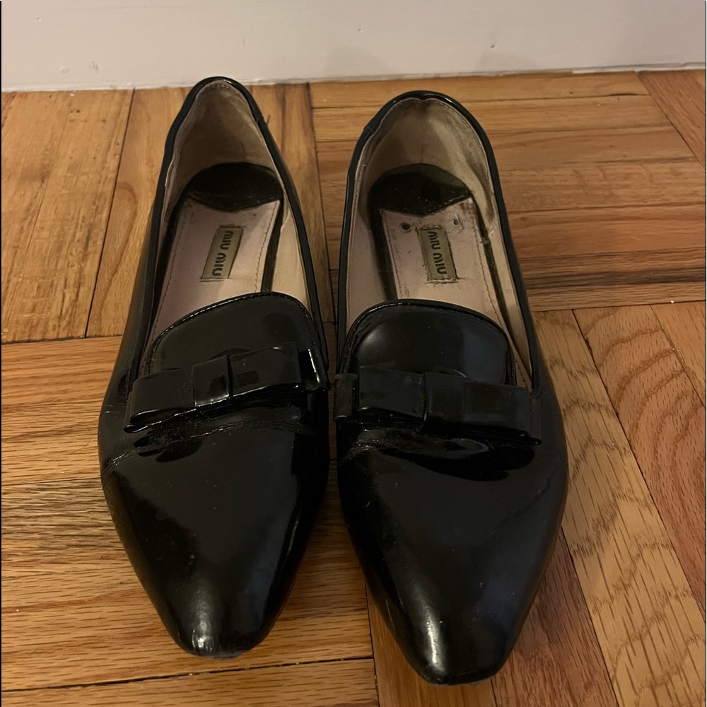 Miu Miu Flats Patent Leather